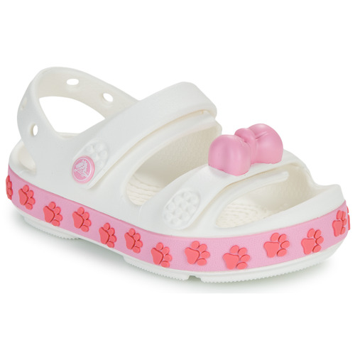 Chaussures Enfant Sandales et Nu-pieds Crocs Crocband Cruiser Pet Sandal T Blanc / Rouge