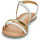 Chaussures Femme Sandales et Nu-pieds Gioseppo BARGEME Blanc / Doré