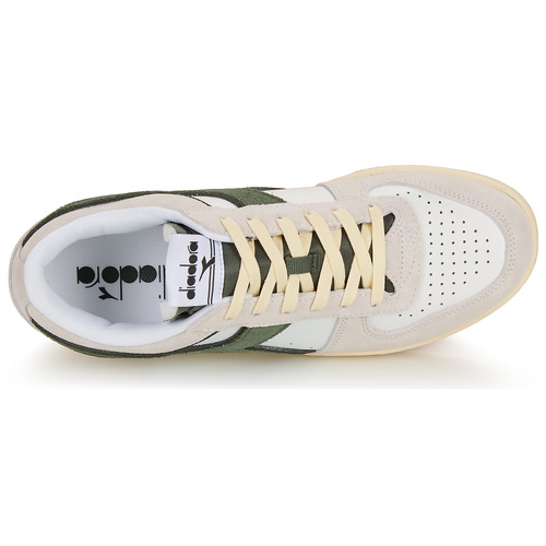 Diadora MAGIC BASKET LOW SUEDE Blanc / Vert