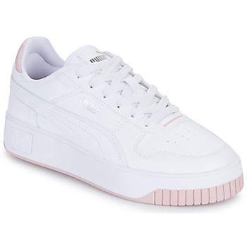 Chaussures Fille Baskets basses Puma Carina Street Holo 2.0 Jr Blanc / Rose