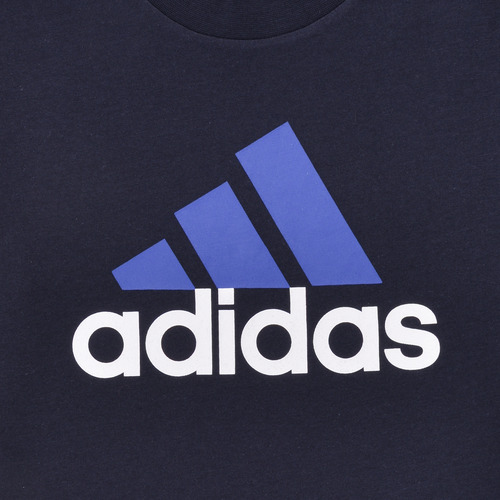Adidas Sportswear Essentials Two-Color Big Logo Cotton T-Shirt Marine