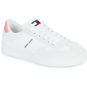 Chaussures Femme Baskets basses Tommy Jeans TJW COURT SNEAKER Blanc / Rose