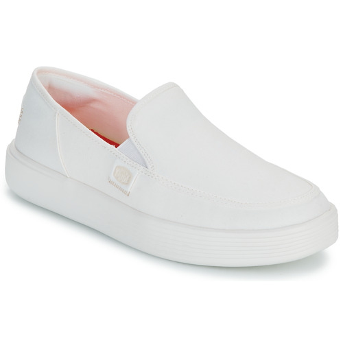 Chaussures Homme Slip ons HEYDUDE Sunapee M Canvas Blanc