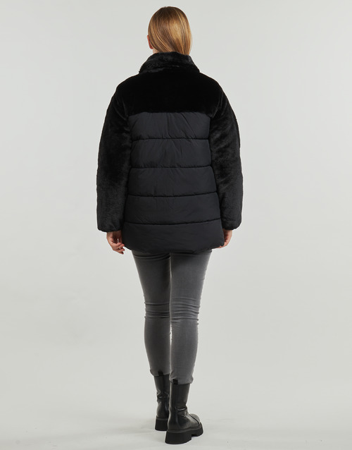 Only ONLWANJA FUR PUFFER MIX COAT CC OTW Noir