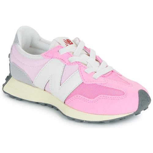 Chaussures Fille Baskets basses New Balance 327 Rose / Blanc / Gris