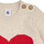Vêtements Fille Pulls Petit Bateau TITANIUM Beige / Rouge