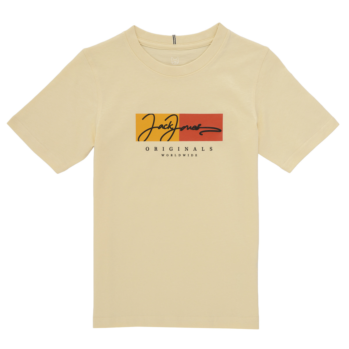 Vêtements Garçon T-shirts manches courtes Jack & Jones JORFREDERIKSBERG Blanc