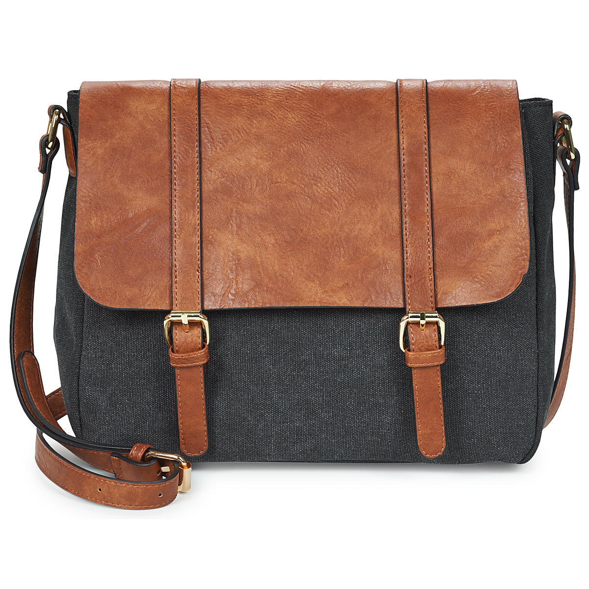 Sacs Femme Sacs Bandoulière Moony Mood ANATOLE Noir / Camel