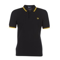Vêtements Homme Polos manches courtes Fred Perry THE FRED PERRY SHIRT Noir / Jaune
