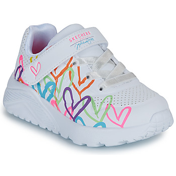 Chaussures Fille Baskets basses Skechers UNO LITE LOVE LEVITATE Blanc
