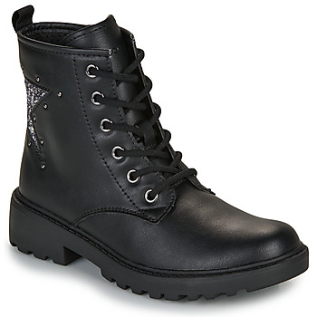 Chaussures Fille Boots Geox J CASEY GIRL Noir
