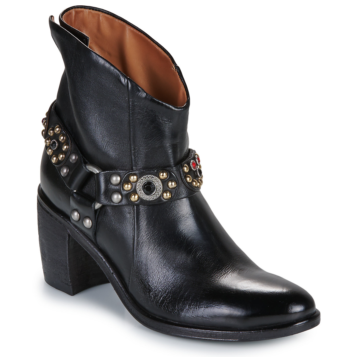 Chaussures Femme Bottines Airstep / A.S.98 RITHM JEWEL Noir