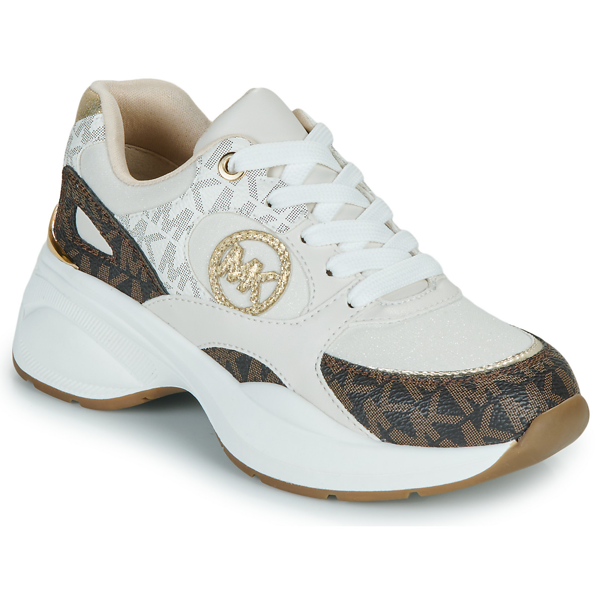 Chaussures Fille Baskets basses MICHAEL Michael Kors ZUMA Beige / Marron
