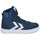 Chaussures Enfant Baskets basses hummel SLIMMER STADIL HIGH JR Marine-Blanc