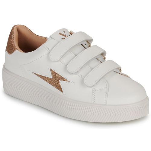 Chaussures Femme Baskets basses Vanessa Wu CAMELIA Blanc / Doré