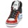 Chaussures Enfant Baskets montantes Feiyue DELTA MID PEANUTS Blanc / Noir / Rouge