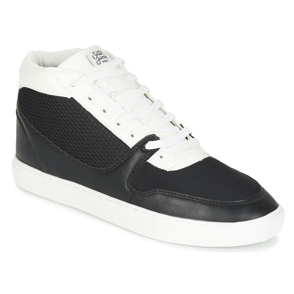Chaussures Homme Baskets montantes Sixth June NATION WIRE Noir / Blanc