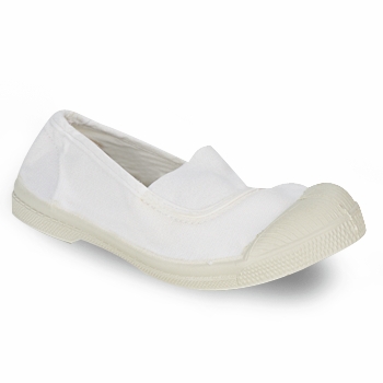 Chaussures Enfant Slip ons Bensimon TENNIS ELASTIQUE Blanc