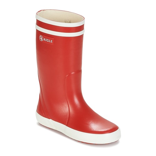 Chaussures Enfant Bottes de pluie Aigle LOLLY POP Rouge / Blanc