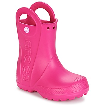 Chaussures Fille Boots Crocs HANDLE IT RAIN BOOT Rose