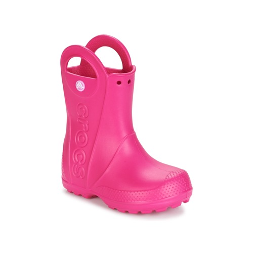 Chaussures Fille Bottes de pluie Crocs HANDLE IT RAIN BOOT Rose