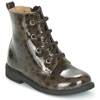 Chaussures Fille Boots Citrouille et Compagnie HEMANU Noir / Marron