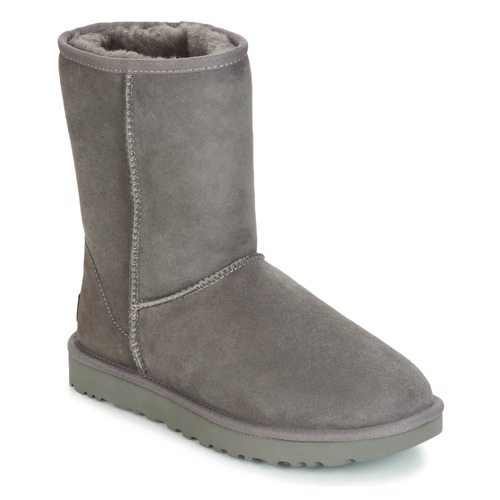 Chaussures Femme Boots UGG CLASSIC SHORT II Gris