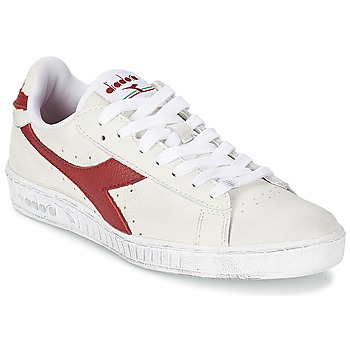 Chaussures Baskets basses Diadora GAME L LOW WAXED Blanc / Rouge