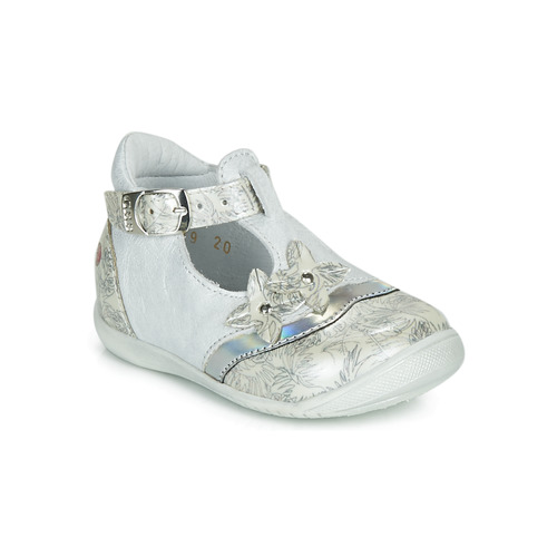 Chaussures Fille Ballerines / babies GBB SELVINA Blanc / Argenté