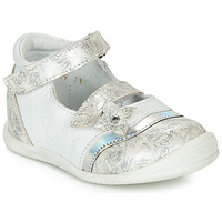 Chaussures Fille Ballerines / babies GBB STACY Blanc / Argenté
