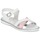 Chaussures Fille Sandales et Nu-pieds Citrouille et Compagnie IZOEGL Blanc / Rose / Argent