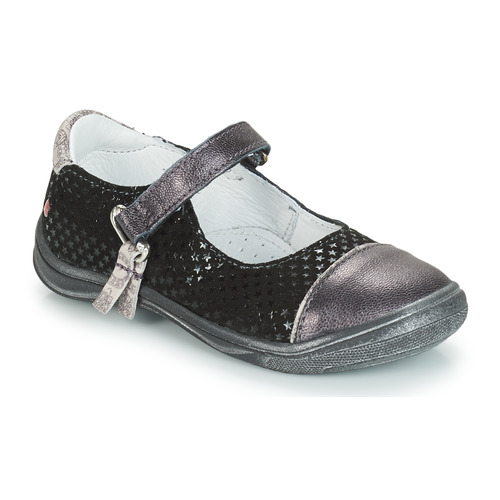 Chaussures Fille Ballerines / babies GBB RIKA Gris / Noir