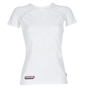 Vêtements Femme T-shirts manches courtes Philipp Plein Sport FORMA LINEA Blanc / Blanc