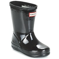 Chaussures Enfant Bottes de pluie Hunter KIDS FIRST CLASSIC GLOSS Noir