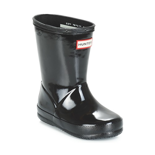 Chaussures Enfant Bottes de pluie Hunter KIDS FIRST CLASSIC GLOSS Noir