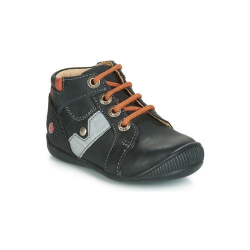 Chaussures Garçon Baskets montantes GBB REGIS Noir / Orange