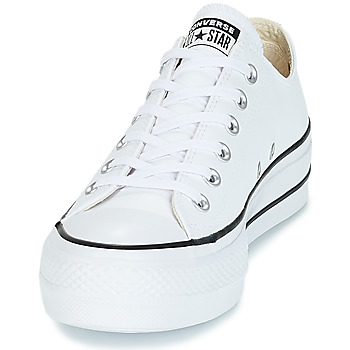 Converse CHUCK TAYLOR ALL STAR LIFT CLEAN LEATHER OX Blanc