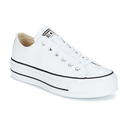 Chaussures Femme Baskets basses Converse CHUCK TAYLOR ALL STAR LIFT CLEAN LEATHER OX Blanc