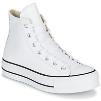 Chaussures Femme Baskets montantes Converse CHUCK TAYLOR ALL STAR LIFT CLEAN LEATHER HI Blanc