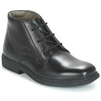 Chaussures Garçon Boots Geox JR FEDERICO Noir