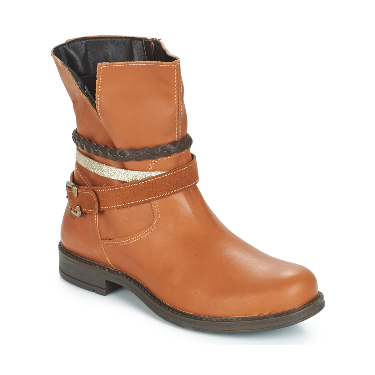 Chaussures Fille Boots Citrouille et Compagnie FURAMO Camel