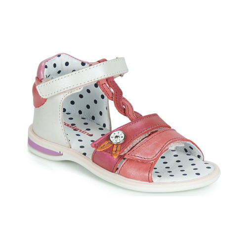 Chaussures Fille Sandales et Nu-pieds Catimini GOROKA Blanc / Rose